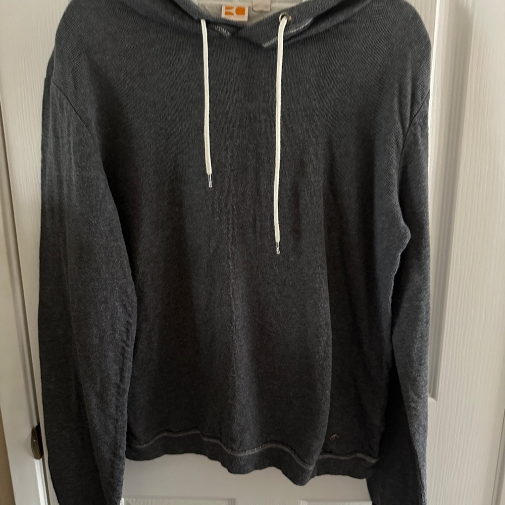 BOSS Hugo Boss Pullover Hoodie Mens Gray MED  Long Sleeves Sweater Orange Label